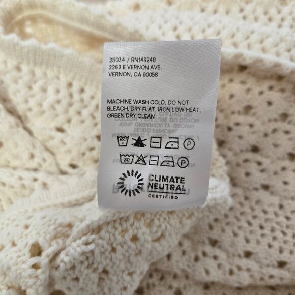 Reformation Castello Open Knit Dress, size XS - Picture 13 of 13